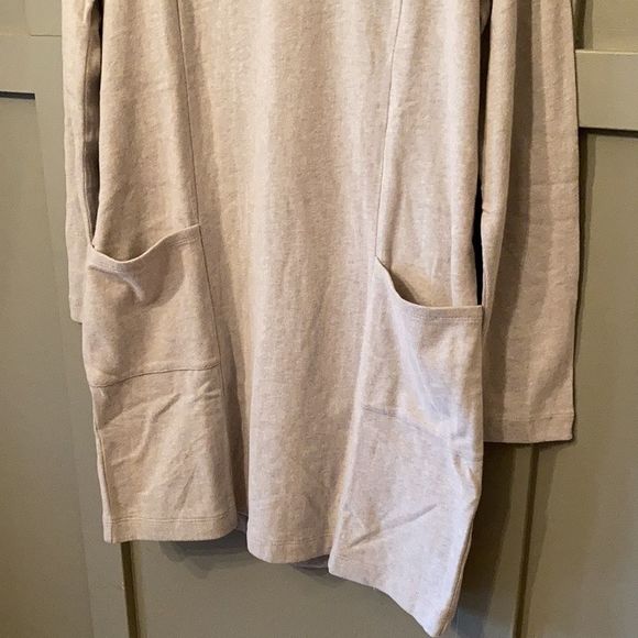 J. Jill Pure Jill Soft Touch Cotton Cowl Neck Sweatshirt Dress Size Medium - Picture 7 of 9